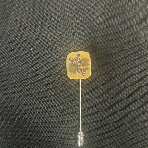 Vintage Sterling & Enamel Stick Pins Pre-owned - Picture 2 of 7